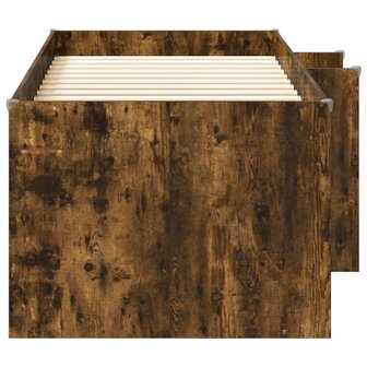 Kinder Hoogslaper Gerookt eiken 90 x 190 cm Bewerkt hout 5