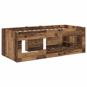 Kinder Hoogslaper Oud hout 90 x 190 cm Bewerkt hout 6