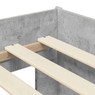 Kinder Hoogslaper Betongrijs 75 x 190 cm Bewerkt hout 7