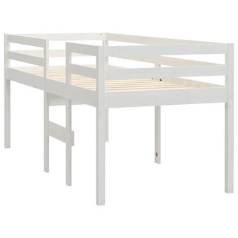 Hoogslaper massief grenenhout wit 90x200 cm 4