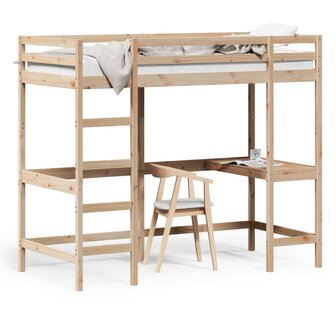 Hoogslaper mer bureau massief grenenhout 100x200 cm 2
