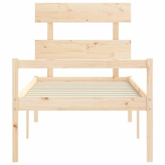 Seniorenbed met hoofdbord massief hout 6