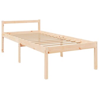 Seniorenbed met hoofdbord massief hout 9