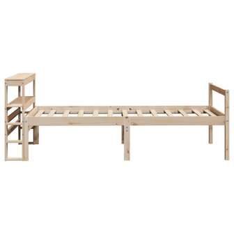 Seniorenbed met hoofdbord massief grenenhout 90x190 cm 5