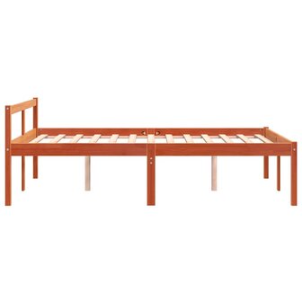 Seniorenbed massief grenenhout wasbruin 140x190 cm 5