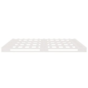 Palletbed massief grenenhout wit 160x200 cm 6