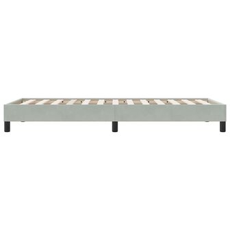 Boxspringbed zonder matras 80x210 cm fluweel lichtgrijs 6