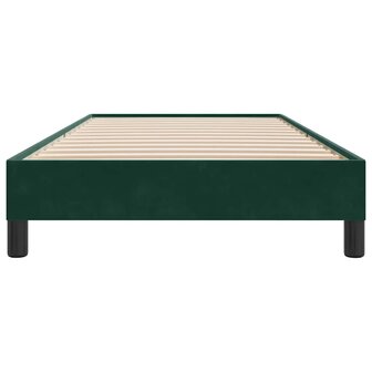 Boxspring zonder matras fluweel donkergroen 80x210 cm 5
