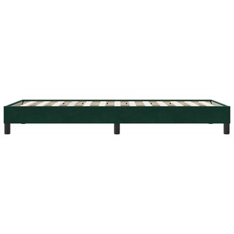 Boxspring zonder matras fluweel donkergroen 100x210 cm 6