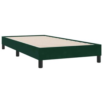 Boxspring zonder matras fluweel donkergroen 100x210 cm 7