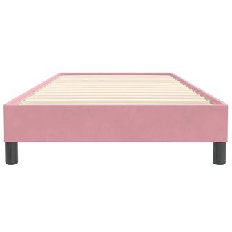 Boxspring zonder matras fluweel roze 80x220 cm 5