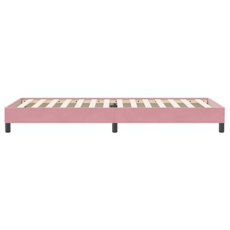 Boxspring zonder matras fluweel roze 80x220 cm 6
