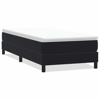 Boxspring zonder matras fluweel zwart 90x220 cm 2