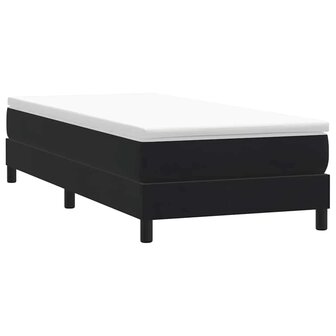 Boxspring zonder matras fluweel zwart 90x220 cm 3