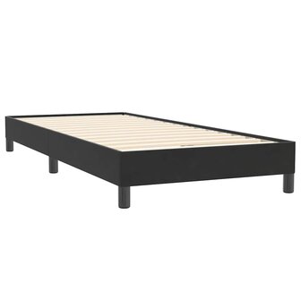 Boxspring zonder matras fluweel zwart 90x220 cm 7