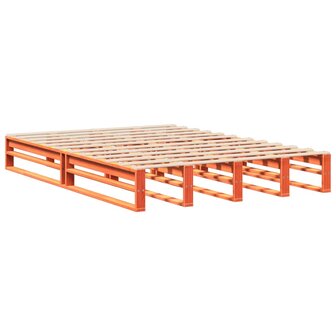 Bed met matras massief grenenhout wasbruin 140x190 cm 6