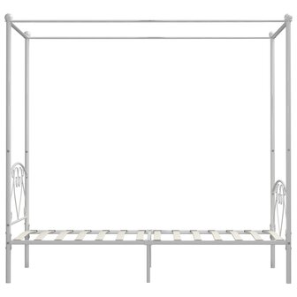 Hemelbedframe metaal wit 90x200 cm  4