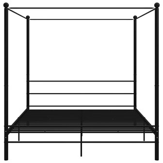 Hemelbedframe metaal zwart 200x200 cm  3