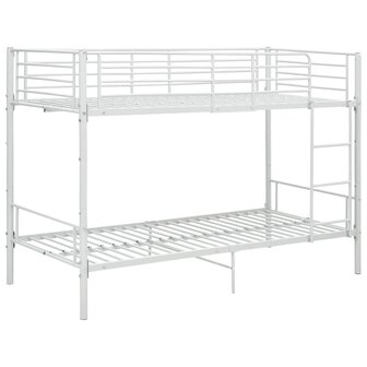 Stapelbed metaal wit 90x200 cm 2