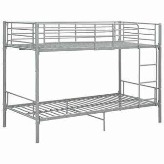 Stapelbed metaal grijs 90x200 cm 2