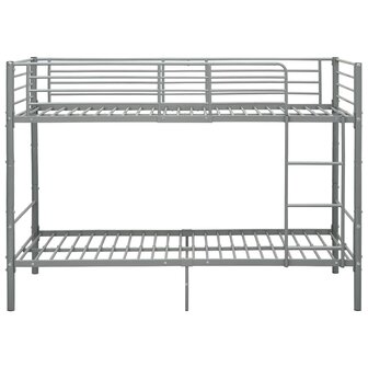 Stapelbed metaal grijs 90x200 cm 3