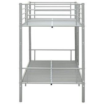 Stapelbed metaal grijs 90x200 cm 4