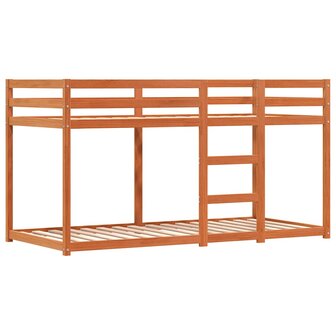 Stapelbed met gordijnen 90x190 cm grenenhout roze 8