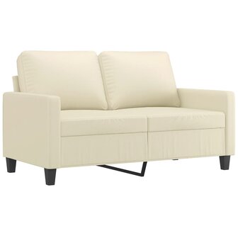 2-delige Loungeset met kussens kunstleer cr&amp;egrave;me 3