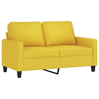 3-delige Loungeset met kussens stof lichtgeel 4