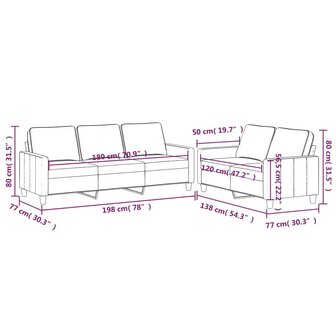 2-delige Loungeset met kussens fluweel donkergrijs 7