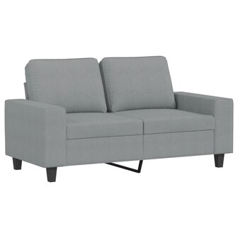 2-delige Loungeset stof lichtgrijs 3