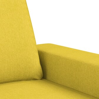 2-delige Loungeset stof lichtgeel 5
