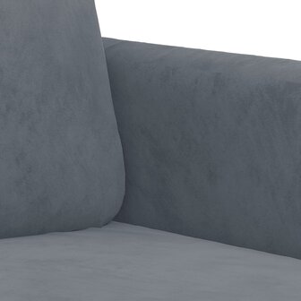 2-delige Loungeset met kussens fluweel donkergrijs 5