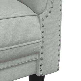 2-delige Loungeset fluweel lichtgrijs 6