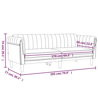 2-delige Loungeset fluweel lichtgrijs 9