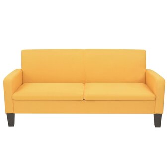 Driezitsbank 180x65x76 cm geel 2