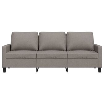 Driezitsbank 180 cm stof taupe 4