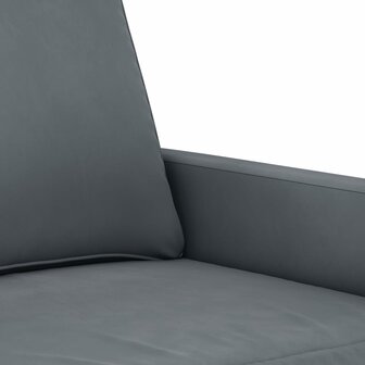 Driezitsbank 180 cm fluweel donkergrijs 6