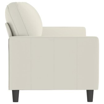 Driezitsbank 180 cm fluweel cr&amp;egrave;mekleurig 4