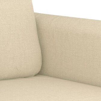 Driezitsbank 180 cm stof cr&amp;egrave;mekleurig 6