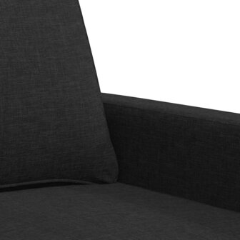 Tweezitsbank 120 cm stof zwart 7