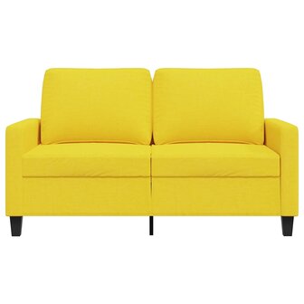 Tweezitsbank 120 cm stof lichtgeel 4