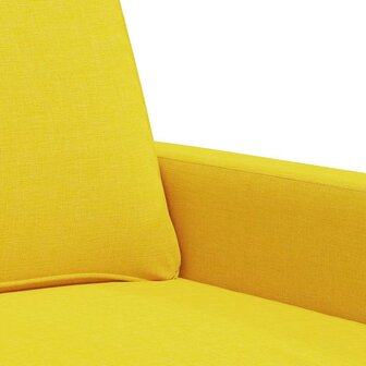 Tweezitsbank 120 cm stof lichtgeel 7