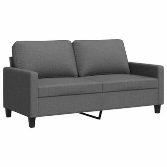 Tweezitsbank 140 cm stof donkergrijs 2