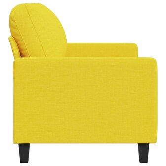 Tweezitsbank 140 cm stof lichtgeel 5