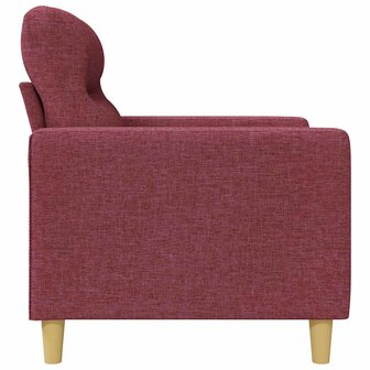 Tweezitsbank 120 cm stof wijnrood 5