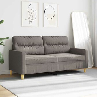 Tweezitsbank 140 cm stof taupe 3