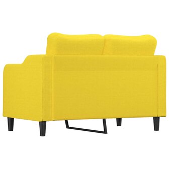 Tweezitsbank 120 cm stof lichtgeel 5