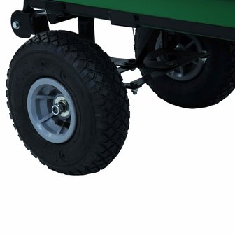 Tuinkiepwagen 300 kg 75L groen 8
