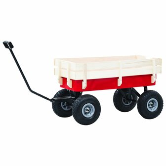 Tuinwagen 150 kg rood 7